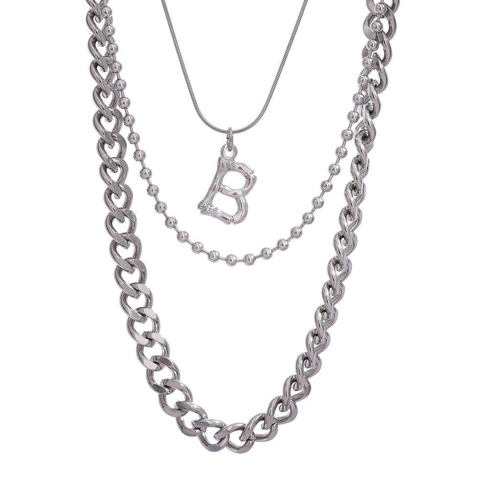 2021 Stainless Steel Letter B Collar Necklace High Quality Chain - Vico Rena