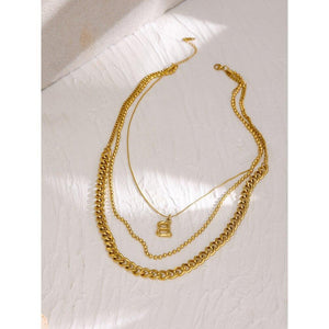 2021 Stainless Steel Letter B Collar Necklace High Quality Chain - Vico Rena
