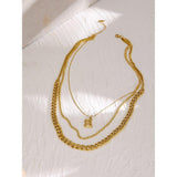 2021 Stainless Steel Letter B Collar Necklace High Quality Chain - Vico Rena