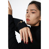 Stylish Natural Pearl Heart Stainless Steel Bracelet - Vico Rena