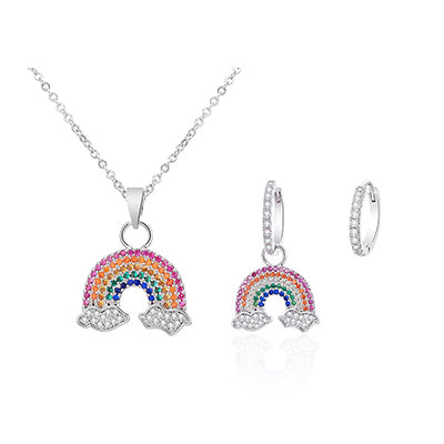 Necklace Sets Charm Earrings Silver Color Best Gifts - Vico Rena