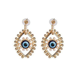Evil Eye Hoop Earring For Women Love Heart Shape Drop Earrings - Vico Rena
