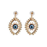 Evil Eye Hoop Earring For Women Love Heart Shape Drop Earrings - Vico Rena