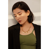 Stylish Heart Lock Geometric Pendant Necklace for Women - Vico Rena