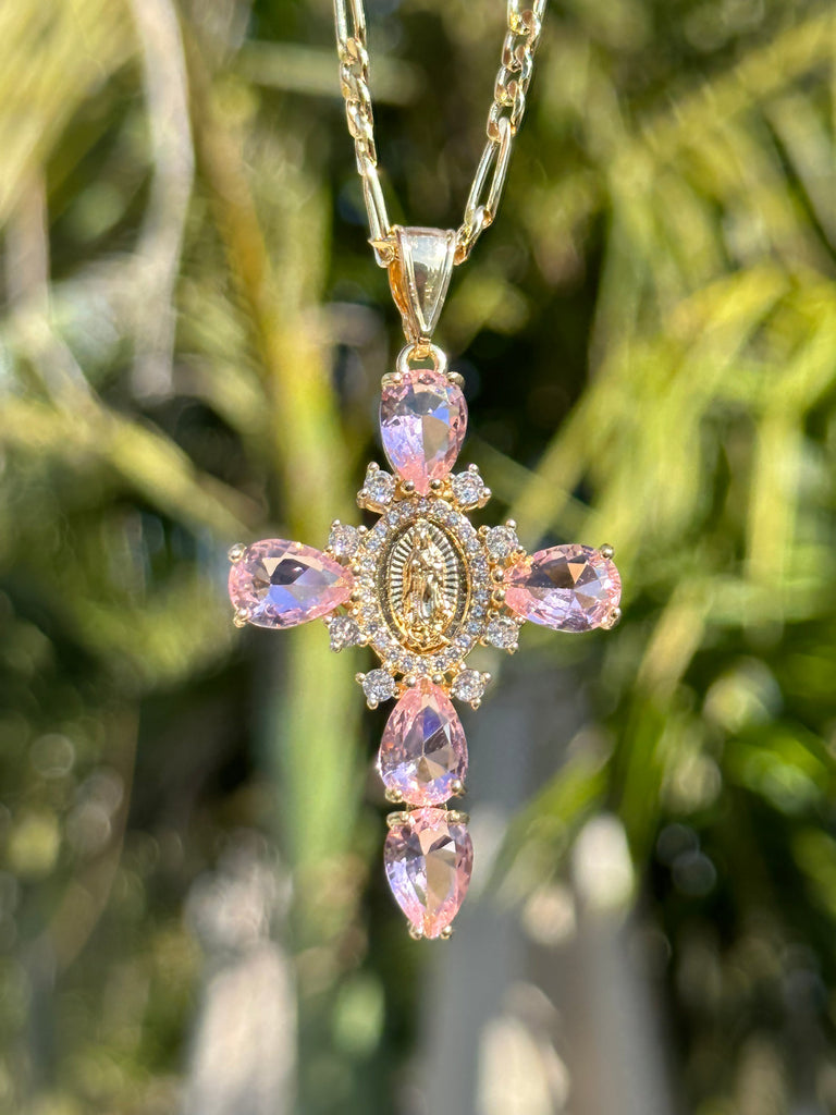 Elegance and Faith Combined: ShinyJewellery's Exquisite Virgin Mary Cross