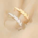 Minimalist Star Heart Clover Charm Long Ear Cuff Climb Feather Stud - Vico Rena