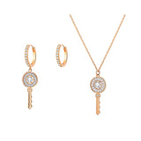 Shiny Jewellery Necklace Sets Bracelets Earrings sets For Women Accessories Copper