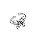 Shiny Jewellery Vintage Butterfly Rings For Women Unique Design Copper