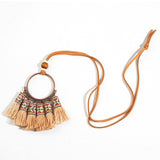 5 Colors Vintage Boho Bohemian Ethnic Tassel Pendant Necklace - Vico Rena