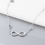 Shiny Jewellery 925 Sterling Silver Infinity Bracelets for Women Adjustable Bracelets