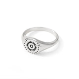 Indian Aesthetic Ring Women Stainless Steel Sun Face Punk Rings - Vico Rena