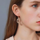 Asymmetric Sun Moon Dangle Earrings Fashion - Vico Rena