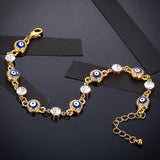 Blue Evil Eye Crystal Charm Muslim Bracelets for Women - Vico Rena