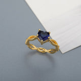 Shiny Jewellery Heart Rings For Women Crystal Finger Ring