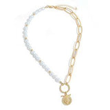 Shiny Jewellery Multilayer Bohemian Necklace for Women Retro Temperament Stainless Steel