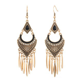 Shiny Jewellery Indian Earrings Ethnic Dangle Drop Long Earrings Hanging Gifts Alloy