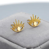 Evil Eye Earrings For Women Vintage Gold Cute Eye Stud Earring - Vico Rena