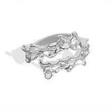 Creative Tinfoil Pattern Rings Fashion Geometric Multi-layer Parallel Lines - Vico Rena