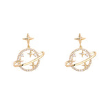 Shiny Jewellery Trendy Crystal Star Women Dangle Earrings Sweet Simple Crystal