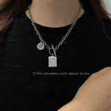 INS Hip Hop Harajuku Stainless Steel Choker Necklace For Women - Vico Rena
