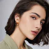 Minimalism Metal Geometric Distortion Ear Clips Irregular - Vico Rena