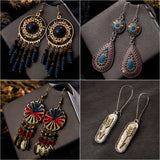 Indian Vintage Ethnic Dangle Drop Earrings for Women - Vico Rena