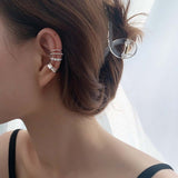 New 3Pcs/Set  Korean Design Zircon Geometric Earrings - Vico Rena