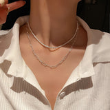 New Fashion 925 Sterling Silver Short Necklace Bone Chain - Vico Rena