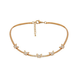 Necklace Alloy necklace for women Vintage Metal Golden Butterfly - Vico Rena
