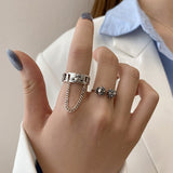 Opening Finger Ring New Fashion Creative Chain Tassel Planet Vintage - Vico Rena