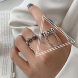 Opening Finger Ring New Fashion Creative Chain Tassel Planet Vintage - Vico Rena