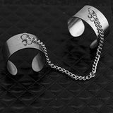 Punk Hip Pop 4 Connecting Ring Knuckle Opening Rings Jewelry - Vico Rena