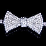 Shiny Jewellery Jewelry Crystal Bow Tie Necklaces Chain Collar Fashion Charm