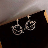 Trendy Crystal Star Women Dangle Earrings Sweet Simple - Vico Rena