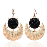 Shiny Jewellery Vintage Bohemian Earrings Ethnic Antique Drop Earrings for Women Alloy