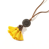 Vintage Boho Gypsy Ethinic Tassel Pendant Necklace for Women - Vico Rena