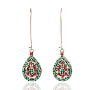 Water Drip Beads Dangle Drop Earrings Bohemian - Vico Rena