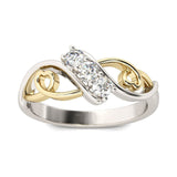 Shiny Jewellery Girl Rings Vintage Beautiful Diamond Silver Crystal Ring