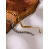 Bracelet Gold Color Texture Chain Trendy Bracelet - Vico Rena