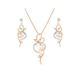 Shiny Jewellery New Arrival Fashion Chain Link Earrings Crystal Jewelry Necklace Sets Crystal