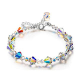 Shiny Jewellery Natural Gem Crystal Bracelet Stretch Chip Beads